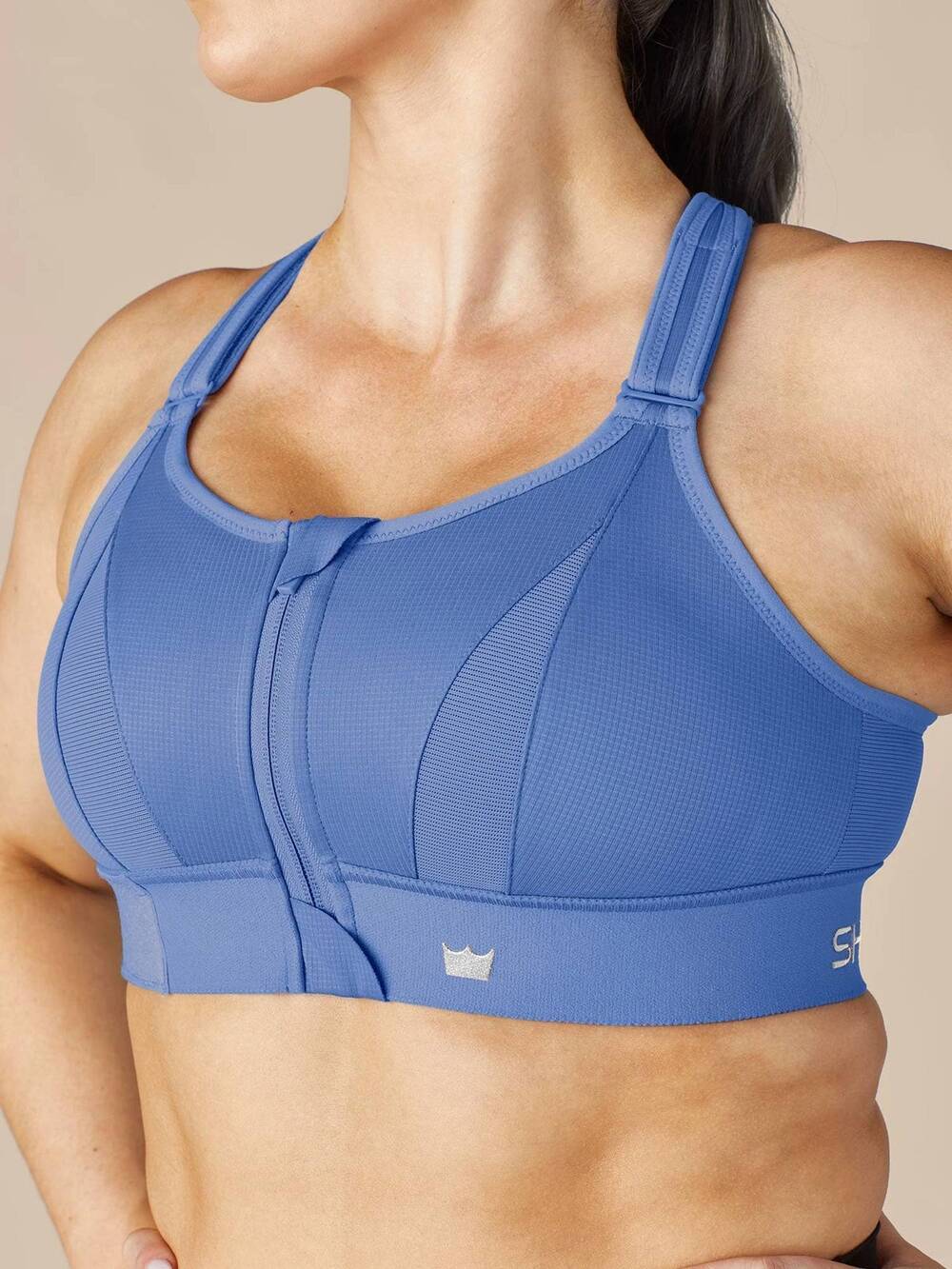 NEW SHEFIT women's support sports bra in ultramarine